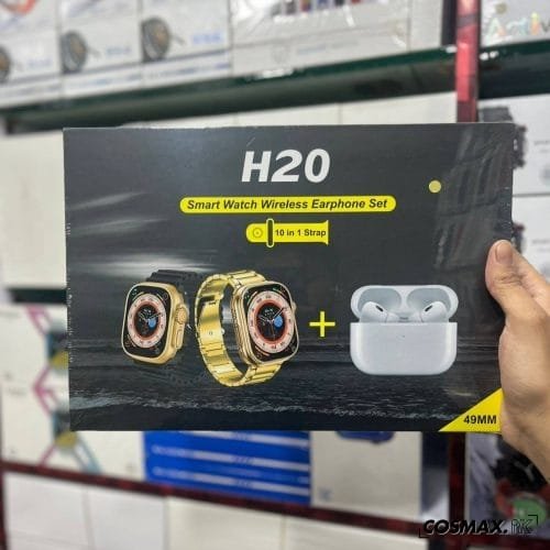 Smart Watch H20 + Free Wireless Earbuds Set