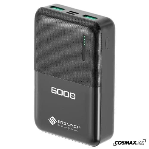 Sovo DARK SPB-696 6000MAH Portable Power Bank