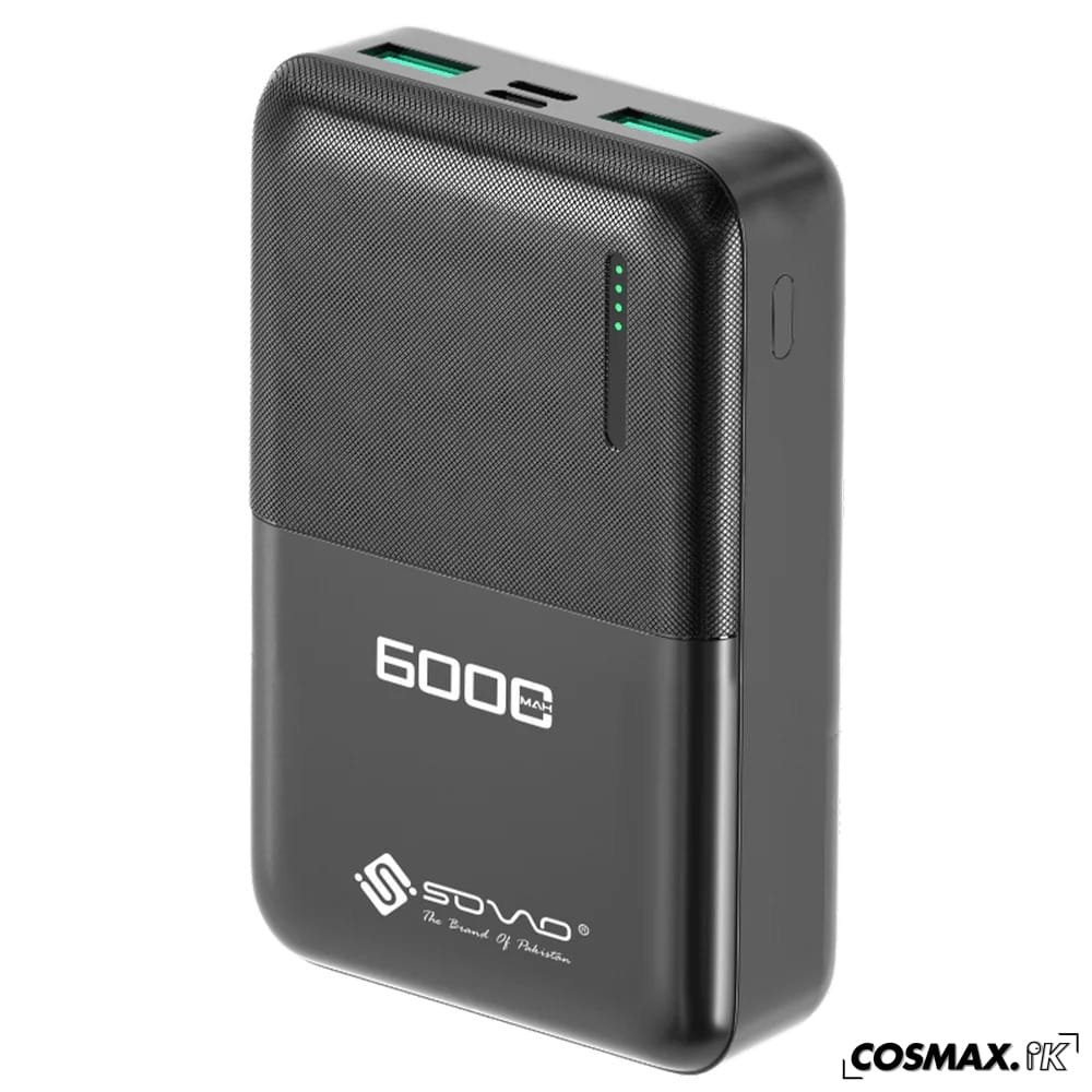 Sovo DARK SPB-696 6000MAH Portable Power Bank
