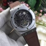 HUBOLER GREY Huboler Gent’s Collection New Model Brass Case Rubber Strap Master Lock with Date Function
