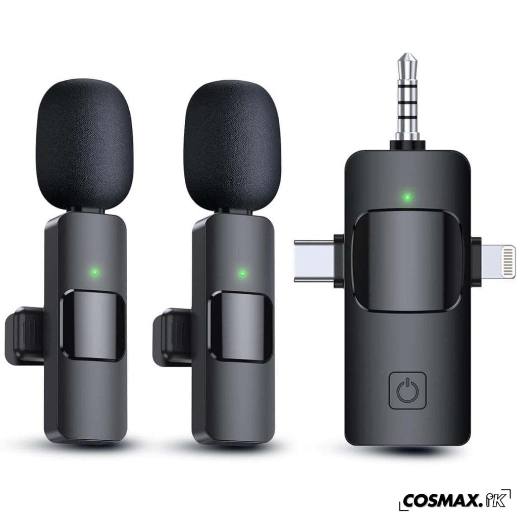 K15 3-in-1 Wireless Lavalier Microphone