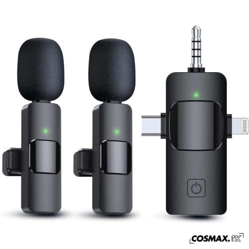 K15 3-in-1 Wireless Lavalier Microphone
