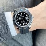 Rolex Yasht Master Automatic Watch – High-Class Stainless Steel, Day/Date, Radium Luminous Dial & Lock