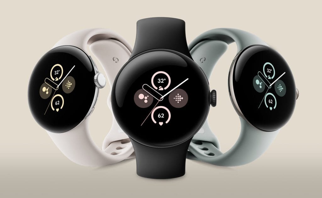 Google Pixel Watch 2 - Premium Android Smartwatch with Heart Rate Monitoring, Stress Management & LTE - Polished Silver Case & Porcelain Active Band